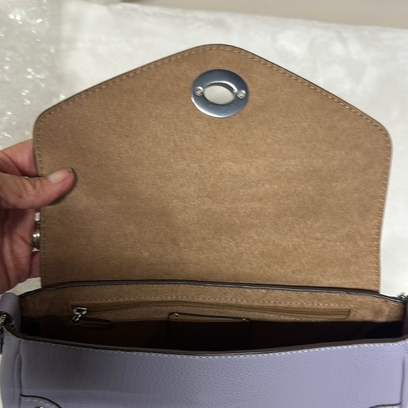 COACH CE634 Millie Shoulder/Crossbody Pebble Leather Crossbody Sv/Mist NWOT $428 - Picture 9 of 16